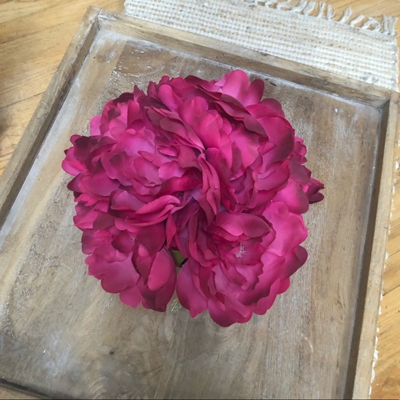 Pink Peonies in Silver Planter Vase - Picture 2 of 14